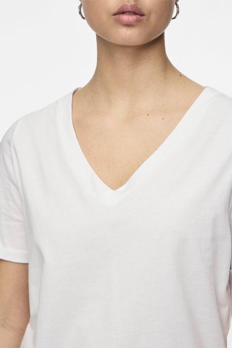 Pieces pcria ss v-neck solid tee noos bc
